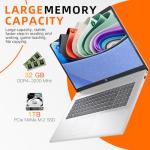 HP 2025 17 inch Laptop Business, 17.3" IPS FHD Display, AMD Ryzen 5 (Beats i7-1165G7), Ms Office Lifetime, Win 11 Pro, AI Copilot, w/Accessory, Numeric Keypad, WiFi 6 (32GB RAM + 1TB SSD)