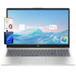 HP Laptop Computer, 15.6" Touchscreen Laptop for Business & Student,13th Gen Intel Processor (up to 4.50 GHz),16GB RAM,512GB SSD,Numeric Keypad,FP Reader,WiFi 6E,w/Accessory,Lifetime Office,Win 11 Pro