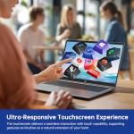 HP Laptop Computer, 15.6" Touchscreen Laptop for Business & Student,13th Gen Intel Processor (up to 4.50 GHz),16GB RAM,512GB SSD,Numeric Keypad,FP Reader,WiFi 6E,w/Accessory,Lifetime Office,Win 11 Pro