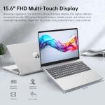 HP Laptop Computer, 15.6" Touchscreen Laptop for Business & Student,13th Gen Intel Processor (up to 4.50 GHz),16GB RAM,512GB SSD,Numeric Keypad,FP Reader,WiFi 6E,w/Accessory,Lifetime Office,Win 11 Pro