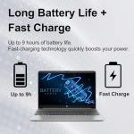 HP New 15.6" FHD Business Laptop Computer | Intel High-Performance CPU | 16GB RAM | 512GB SSD | Anti-Glare Display | Wi-Fi 6 & Bluetooth 5 | Up to 9 Hours Battery for Work & School | Windows 11 Pro