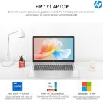 HP 17 Touchscreen Laptop PC, 17.3 Inch HD+ Touch Screen Business Laptop Computer, Intel 10-Core i7, Windows 11 Pro, 10-Key Backlit Keyboard |Fingerprint | Rose Gold | 16GB RAM 512GB SSD