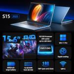 SGIN 15.6 Inch Laptop Computer, Windows 11 Laptops with 16GB RAM 1024GB SSD, Celeron N5100, Office 365, WiFi 6, IPS FHD, 180° Viewing, 53.2WH Battery, HDMI, Cooling Fan, for Business and Students