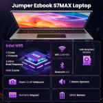 jumper 16 Inch Laptop, 4-Core N95 Processor, Up to 3.4Ghz, 16GB RAM, 640GB Storage,1200p FHD IPS Display, Windows 11 Computer, Office 365 1-Year Subscription, WiFi-6, 38Wh Battery.