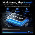 Naclud 15.6 Inch Laptop Computer, Windows 11 Laptops with 16GB RAM 1024GB SSD, Celeron N5100, Office 365, IPS FHD, WiFi 6, 53.2WH Battery, 180° Viewing, HDMI, Cooling Fan, for Business and Students