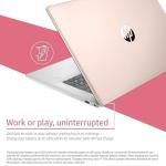 HP Essential Daily Traditional Laptop, 17.3" FHD Display, Intel Core i7-1355U, 64GB RAM, 2TB SSD, Fingerprint Reader, Backlit Keyboard, Numeric Keypad, Webcam, HDMI, Wi-Fi 6, Windows 11 Home, Rose
