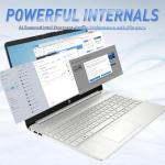 HP 15.6 inch Laptop Computer for Business and Student, Intel 4-core Processor, 16GB RAM, 512GB SSD, Micro Edge LED IPS Display, SD Card Reader, HDMI, Windows 11 Pro with Microsoft Office