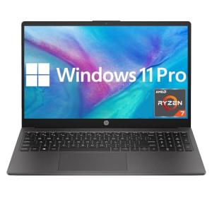 HP 255 G10 Business Laptop 2025 Updated, 15.6" FHD, AMD Ryzen 7 7730U (32GB RAM | 1TB SSD), Numeric Keypad, Webcam, Windows 11 Pro, WiFi 6& Bluetooth with LTP Accessory Kit