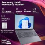 Lenovo IdeaPad 15" Laptop Computer for Business, AMD Ryzen 5 7535HS, FHD+ Display, 16GB DDR5 RAM, 256GB PCIe SSD, WiFi 6, Bluetooth 5.3, HDMI, Luna Grey, Windows 11 Home