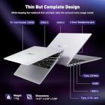 ACEMAGIC 2025 Laptop,15.6-Inch FHD Display Laptop with Quad Core-12th Alder Lake N95(Up to 3.4GHz), 16GB RAM 512GB ROM Traditional Laptop Computer,Silver