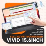 Dell Inspiron 15 3535 Touchscreen Laptop Computer for Business & Student | 15.6" FHD Anti-Glare Touchscreen | AMD Ryzen 7 7730U(8-Core) | 32GB RAM + 1TB SSD | Windows 11 Pro | Copilot | 720p HD Camera