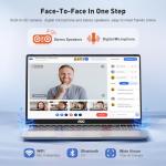 AOC 2025 AX15 Laptop Computer, 15.6-inch FHD Screen, Work Laptops with N97 Processor(Up to 3.6GHz) 16GB RAM, 512GB SSD, Windows 11 Laptop Computer, Light&Thin, Metal Shell, Webcam, Type-C, USB3.2