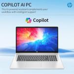 HP 17 Inch Laptop 2025, 17.3" FHD IPS Display, 64 GB RAM, 2 TB SSD, AMD Ryzen 5 7430U, AMD Radeon Graphics, Copilot-AI, Wi-Fi 6, Long Battery Life, Anti-Glare, Windows 11 Pro, w/Accessories