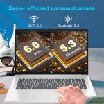 HP 17 Inch Laptop 2025, 17.3" FHD IPS Display, 64 GB RAM, 2 TB SSD, AMD Ryzen 5 7430U, AMD Radeon Graphics, Copilot-AI, Wi-Fi 6, Long Battery Life, Anti-Glare, Windows 11 Pro, w/Accessories