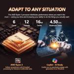 HP 2025 New 17 inch Laptop Computer • 64GB RAM • 2TB SSD • AMD Ryzen 5 Processor (6-Cores) • 10-Key Number Pad • Long Battery Life • w/WOWPC Recovery USB • Windows 11 Pro with Microsoft Office