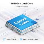 jumper 16 Inch Laptop Computer, 12GB RAM 640GB Storage, 5305U Processor, 1200p IPS FHD Display, WiFi-5, USB-A&C, HDMI, 38Wh Battery, Cooling System, for Business and Students.