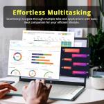 HP 15.6 Inch Laptop for Business and Student | Intel Quad-Core Processor | 16GB RAM, 512GB SSD | Lifetime Office 365 for The Web| Spruce Blue | Windows 11 Pro