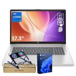 HP Essential Business Laptop | 17.3" HD+ Touchscreen | Intel Core i5-1334U | 32GB RAM | 1TB SSD | Wi-Fi 6 | Backlit KB | Webcam | FP Reader | Windows 11 Pro | Gold | Bundle with PCO Laptop Cooler