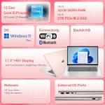 HP Essential Business Laptop | 17.3" HD+ Touchscreen | Intel Core i5-1334U | 32GB RAM | 1TB SSD | Wi-Fi 6 | Backlit KB | Webcam | FP Reader | Windows 11 Pro | Gold | Bundle with PCO Laptop Cooler