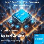 HP 15.6 Inch Business Laptop with Microsoft Office on the Web, Powerful 13th Intel Core i3 Processor (Beats i7-1165G7), 32GB RAM, 1TB SSD(512GB SSD+500 GB External), Windows 11 Pro, WOWPC 3 in 1