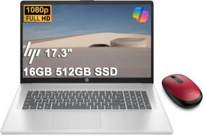 HP 17.3" FHD Laptop with Bluetooth Mouse