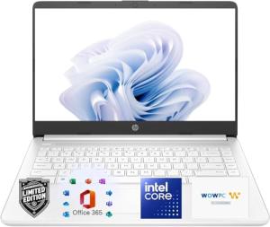 HP Ultrabook Laptop with Office 365 and AI