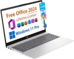 HP 15.6" Laptop with Office 2024 and Touchscreen