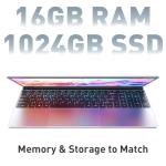 Auusda 15.6" Business Laptop for Students