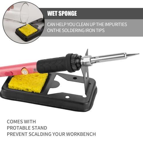 60W Soldering Iron Kit with Adjustable Tips