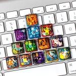 Custom Transparent Anime Keycaps for Cherry MX Keyboards