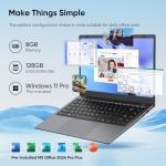ZENAERO 14.1" Lightweight Laptop with Windows 11