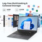 ZENAERO 15.6" Windows 11 Lightweight Laptop
