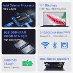 ECOHERO 14-Inch Laptop with 8GB RAM and SSD