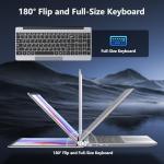 Gezoon 15.6" Ultra-Thin 2K FHD Laptop