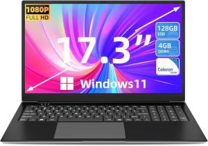 SGIN 17.3" Laptop, Windows 11, Celeron I3