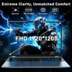 NAIKLULU 16" Gaming Laptop with MX350 Graphics