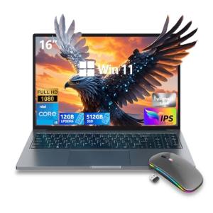 ZOLWAYTAC 16" Ultra-Slim Gaming Laptop