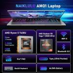 NAIKLULU 15.6" Gaming Laptop with 32GB RAM