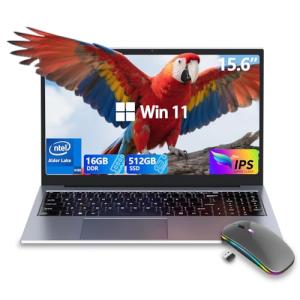 Z ZOLWAYTAC Gaming Laptop,15.6" FHD IPS 1920x1080(180° Viewing Angle),N100 CPU up to 3.2GHz,16GB DDR4+512GB SSD, WiFi &BT, USB 3.2 x3,Supports Type-C Charging,Aluminum Laptop Computer, Space Gray