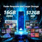 15.6" Gaming Laptop with 16GB RAM and SSD