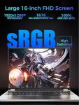 TOPGRO 16” Gaming Laptop with Core i7 and 32GB RAM