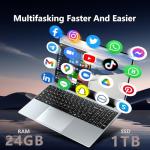 15.6" Gaming Laptop with 24GB RAM and 1TB SSD