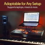 Pyle Adjustable Dual Laptop Stand - Black
