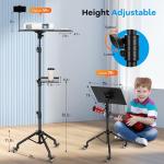 Height Adjustable Projector Tripod Stand with Casters