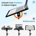 Height Adjustable Projector Tripod Stand with Casters