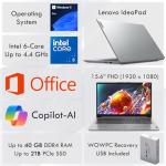 Lenovo Ideapad Laptop with Office, 40GB RAM