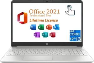 HP 15.6" Touchscreen Laptop with Microsoft Office