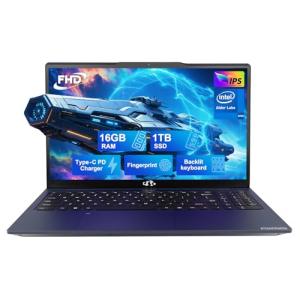 NIMO 15.6" FHD Student Laptop with 16GB RAM