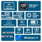 ASUS Zenbook S 16" Touch Laptop with 4TB SSD
