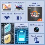 15.6" 2-in-1 Touchscreen Laptop with 16GB RAM